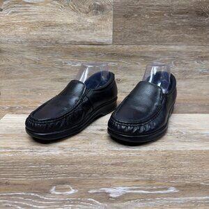 SAS Savvy Black Leather Comfort Loafer Women's Size 7